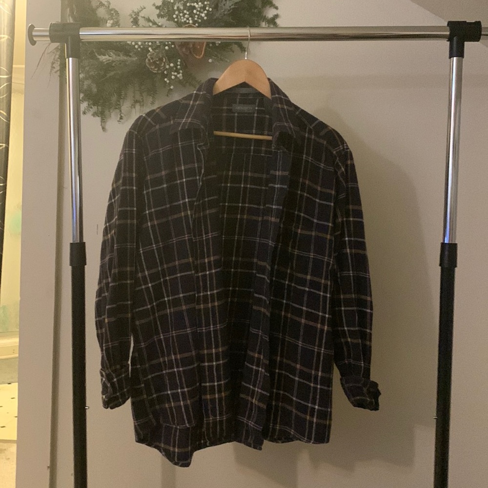 Plaid button-up flannel